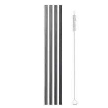 Load image into Gallery viewer, Reusable Metal Drinking Straws 4/8Pcs 304 Stainless Steel Sturdy Bent Straight Drinks Straw