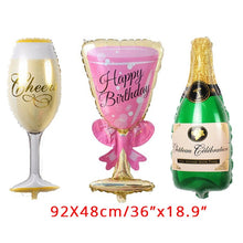 Load image into Gallery viewer, WEIGAO Rose Gold Party Disposable Tableware Champagne Cup Plate Straws 1st Birthday Party Decor Kids Baby Shower Party Supplies