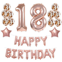 Load image into Gallery viewer, WEIGAO Rose Gold Party Disposable Tableware Champagne Cup Plate Straws 1st Birthday Party Decor Kids Baby Shower Party Supplies