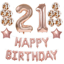 Load image into Gallery viewer, WEIGAO Rose Gold Party Disposable Tableware Champagne Cup Plate Straws 1st Birthday Party Decor Kids Baby Shower Party Supplies